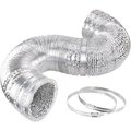 Ipower 10 inch ducting 25 feet long + pair of clams GLDUCT10X25C